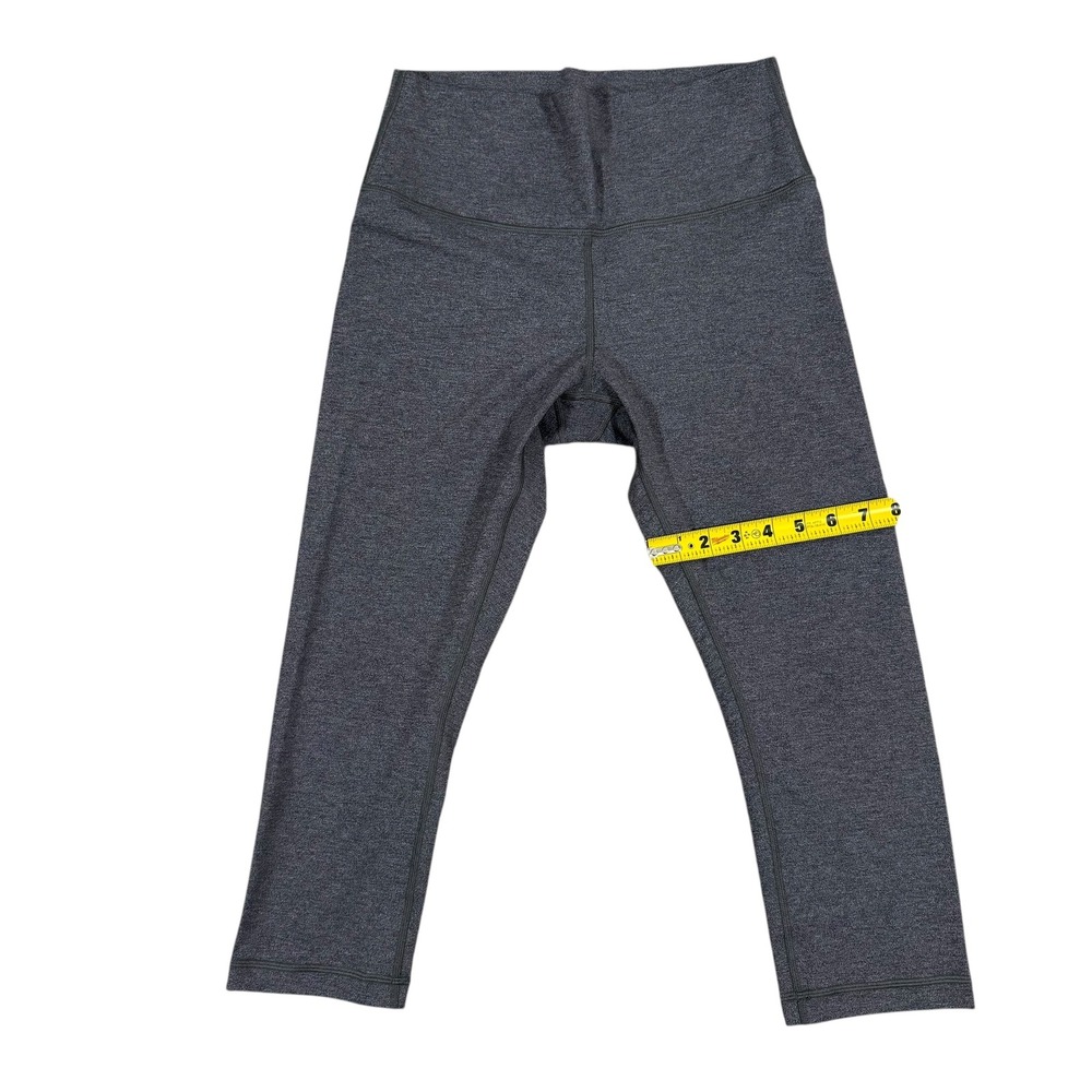 Lululemon Wunder Under Crop Leggings Gray Size 10 Women's High Rise Athleisure - Picture 8 of 8